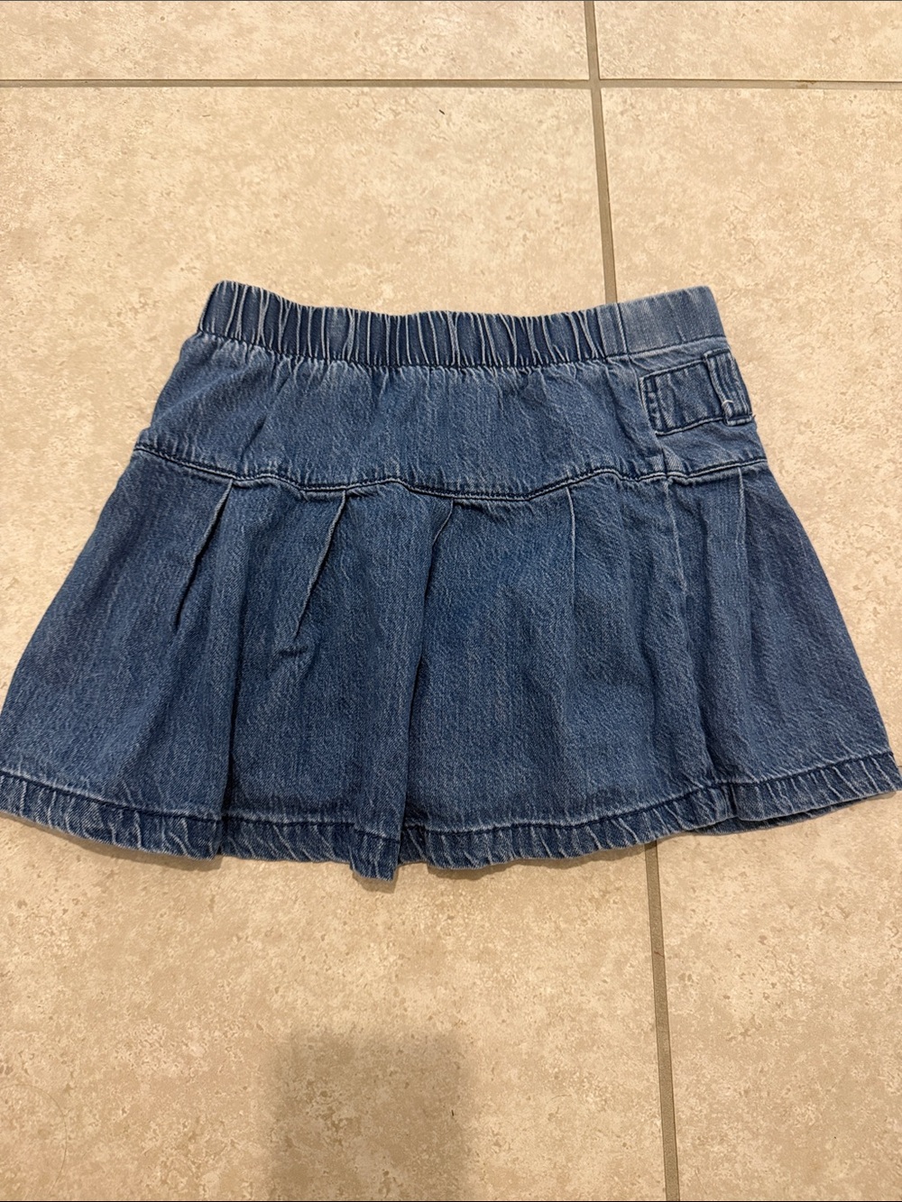 abercrombie kids Blue Denim Pleated Skirt